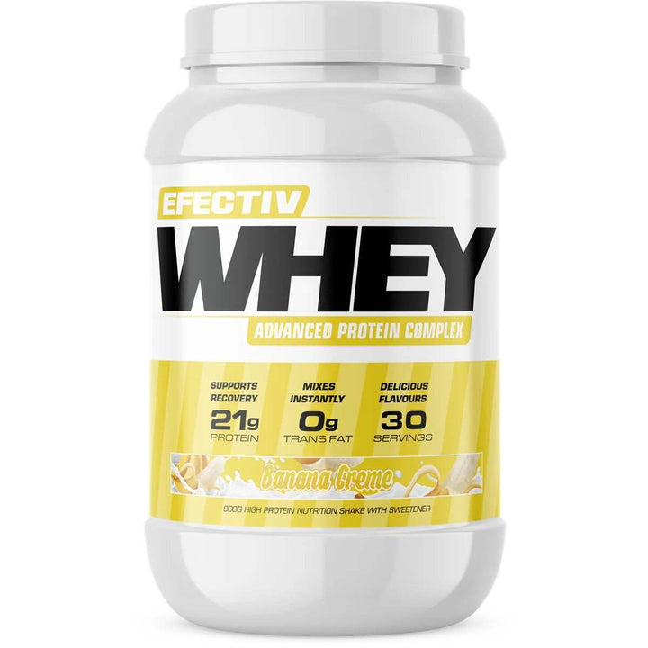 Efectiv Nutrition Whey Protein, Banana Creme - 900 grams