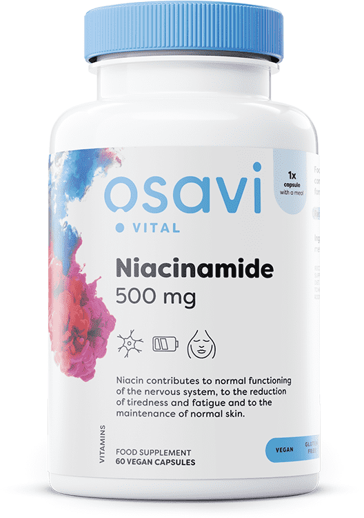 Osavi Niacinamide, 500mg - 60 vegan caps