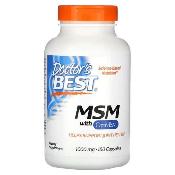 Doctor's Best MSM with OptiMSM, 1000mg - 180 caps