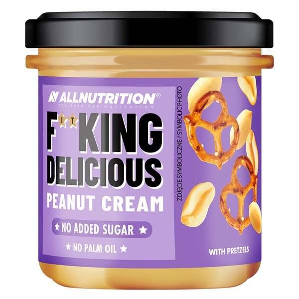 Allnutrition Fitking Delicious Peanut Cream, with Pretzels - 350 grams