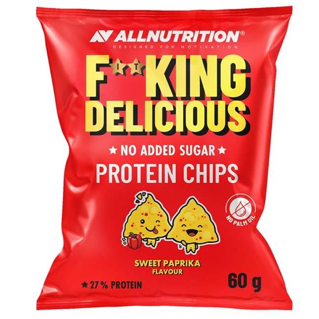 Allnutrition Fitking Delicious Protein Chips, Sweet Paprika - 60 grams