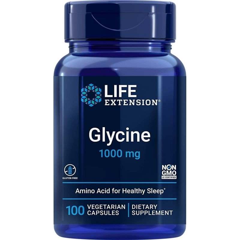 Life Extension Glycine, 1000mg - 100 vcaps