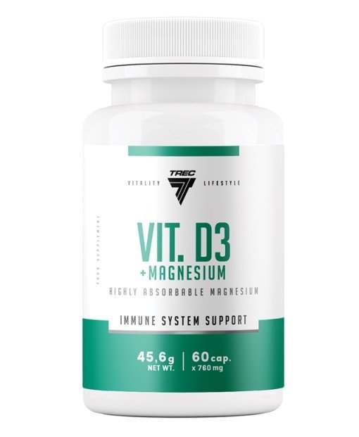 Trec Nutrition Vitamin D3 + Magnesium - 60 caps