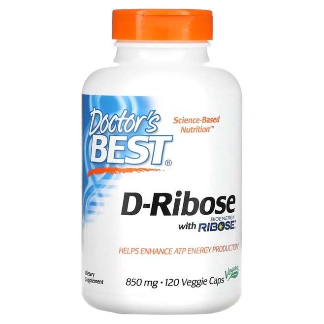 Doctor's Best D-Ribose with BioEnergy Ribose, 850mg - 120 vcaps