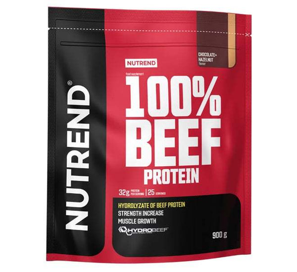 Nutrend 100% Beef Protein, Chocolate Hazelnut - 900 grams