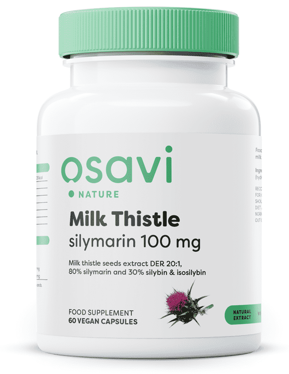 Osavi Milk Thistle, Silymarin 100mg - 60 vegan caps