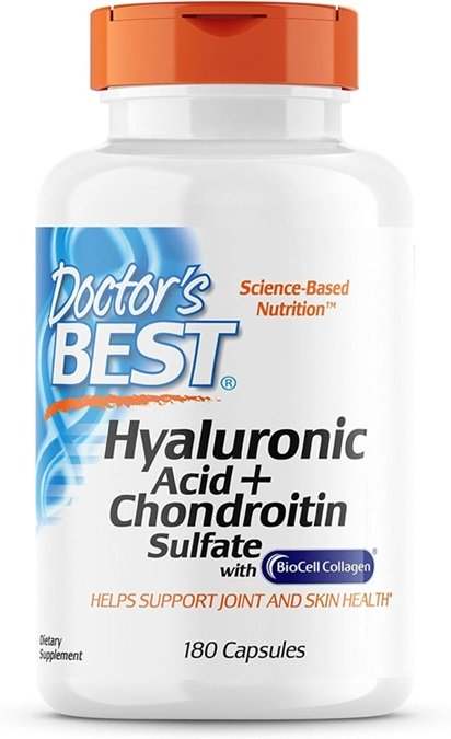 Doctor's Best Hyaluronic Acid + Chondroitin Sulfate with BioCell Collagen - 180 caps