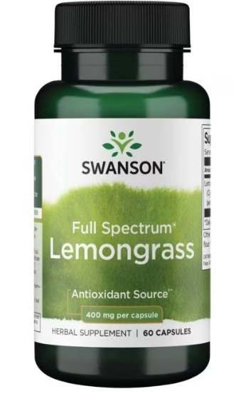 Swanson Full Spectrum Lemongrass, 400mg (EAN 087614119311) - 60 caps