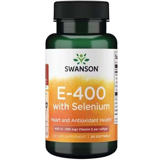 Swanson E with Selenium, 400IU - 90 softgels