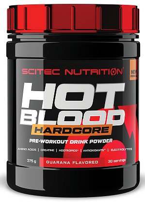 SciTec Hot Blood Hardcore, Guarana - 375 grams