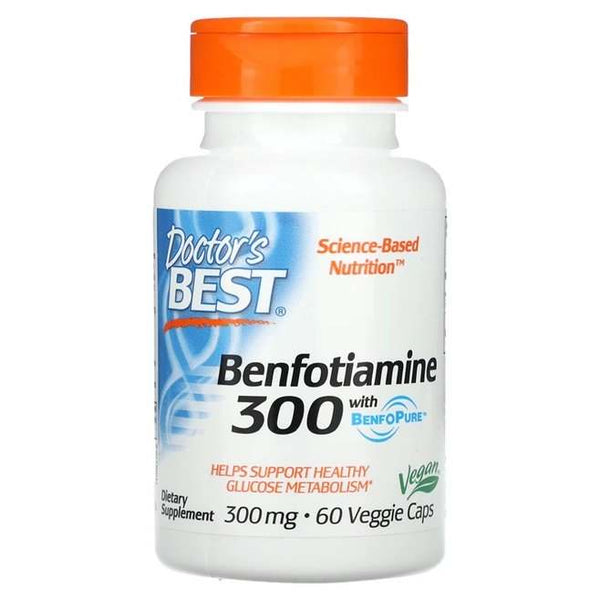 Doctor's Best Benfotiamine with BenfoPure, 300mg - 60 vcaps