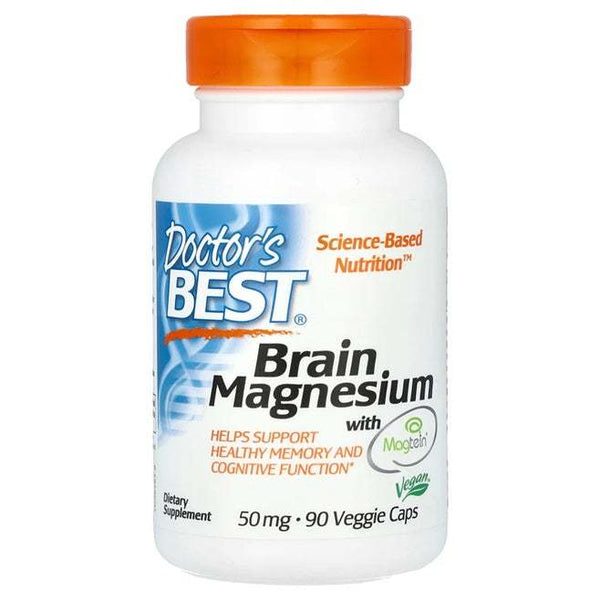 Doctor's Best Brain Magnesium with Magtein, 50mg - 90 vcaps