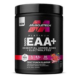 MuscleTech Platinum 100% EAA+, Fruit Punch - 393 grams