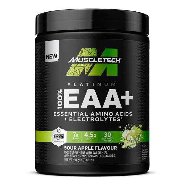 MuscleTech Platinum 100% EAA+, Sour Apple - 401 grams