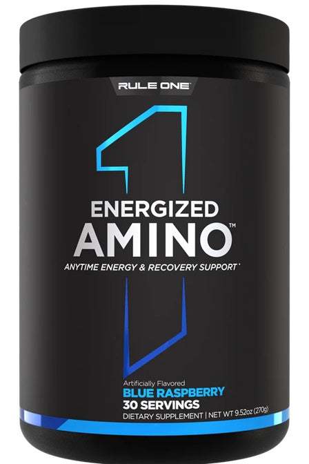 Rule One Energized Amino, Blue Raspberry - 270 grams