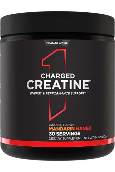 Rule One Charged Creatine, Mandarin Mango - 240 grams