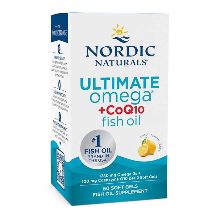 Nordic Naturals Ultimate Omega + CoQ10, 1280mg Lemon (EAN 768990891151) - 60 softgels