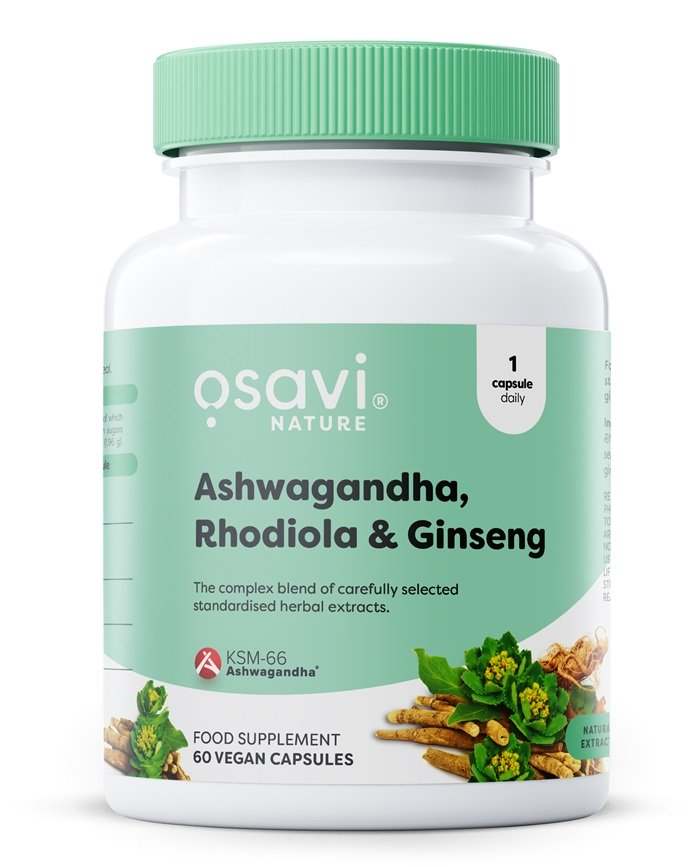 Osavi Ashwagandha + Rhodiola & Ginseng - 60 vegan capsules