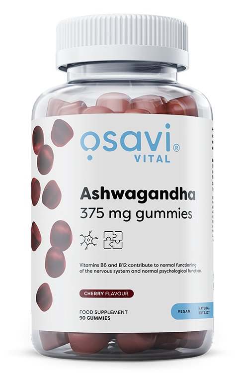 Osavi Ashwagandha 375mg Gummies, Cherry - 90 gummies