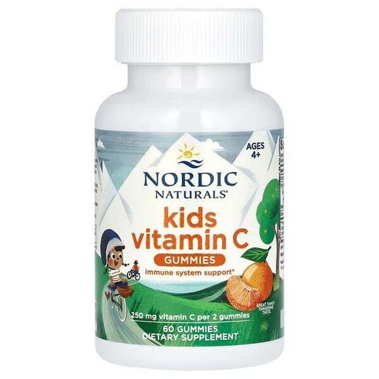 Nordic Naturals Kids Vitamin C Gummies, Tangy Tangerine - 60 gummies