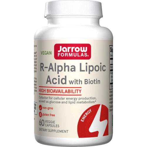 Jarrow Formulas R-Alpha Lipoic Acid with Biotin - 60 vcaps