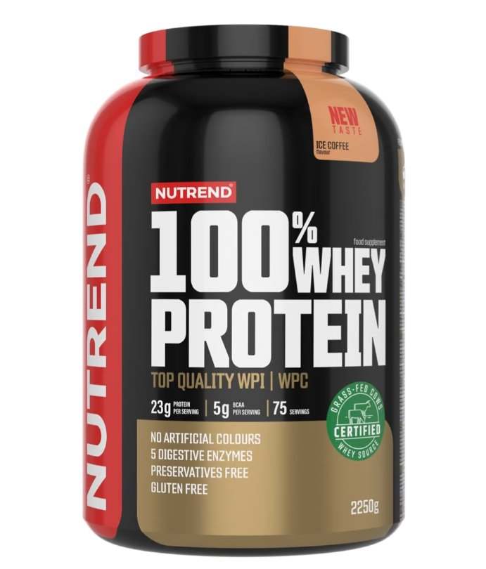 Nutrend 100% Whey Protein, Ice Coffee - 2250 grams