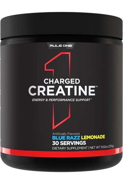 Rule One Charged Creatine, Blue Razz Lemonade (EAN 196671008763) - 270 grams