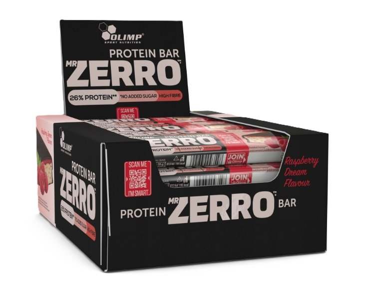 Olimp Nutrition Mr Zerro Protein Bar, Raspberry Dream - 25 x 50g