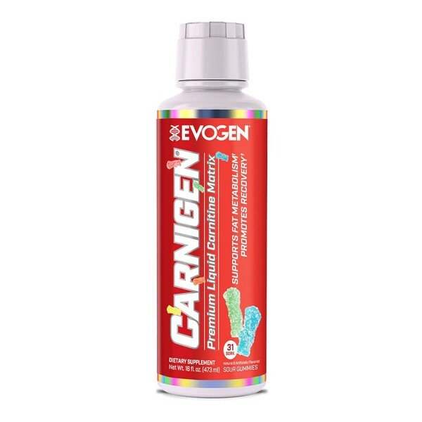 Evogen Carnigen Liquid, Sour Gummies - 473 ml.