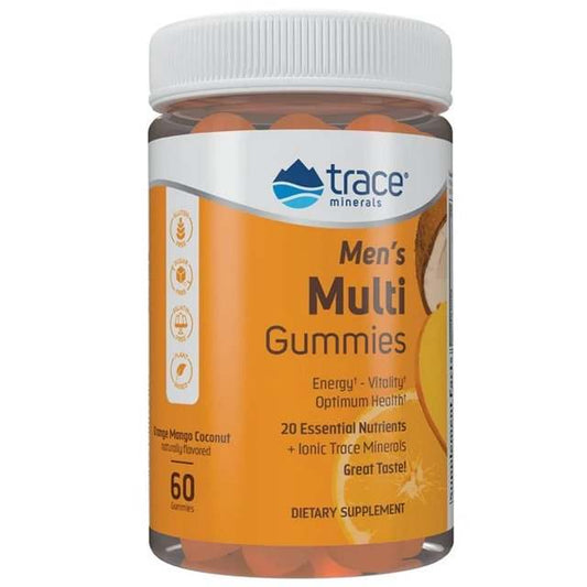 Trace Minerals Men's Multi Gummies, Orange Mango Coconut - 60 gummies