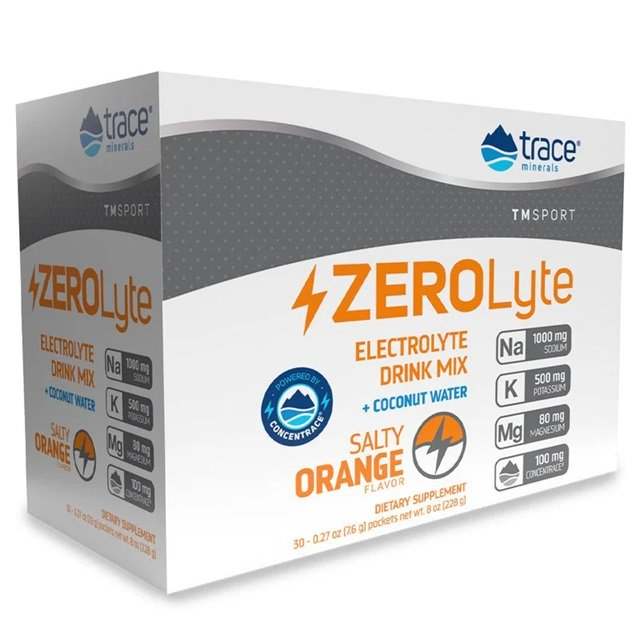 Trace Minerals ZEROLyte, Salty Orange - 30 packets