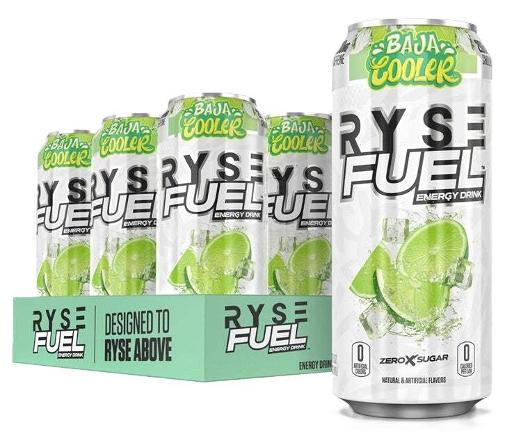 RYSE Fuel Energy Drink, Baja Cooler - 12 x 473 ml.