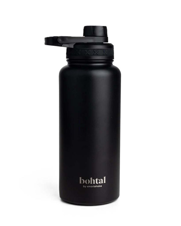 SmartShake Bohtal Insulated Sports Bottle, Black - 960 ml.