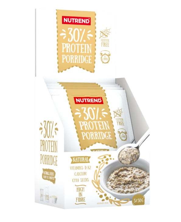 Nutrend 30% Protein Porridge, Natural - 5 x 50g