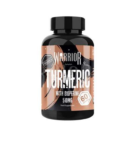 Warrior Turmeric with Bioperine, 510mg - 60 vcaps