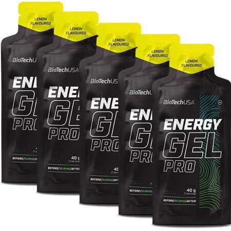 BioTechUSA Energy Gel Pro, Lemon - 12 x 40g