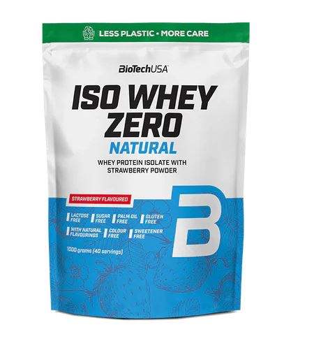 BioTechUSA Iso Whey Zero Natural, Strawberry - 1000 grams