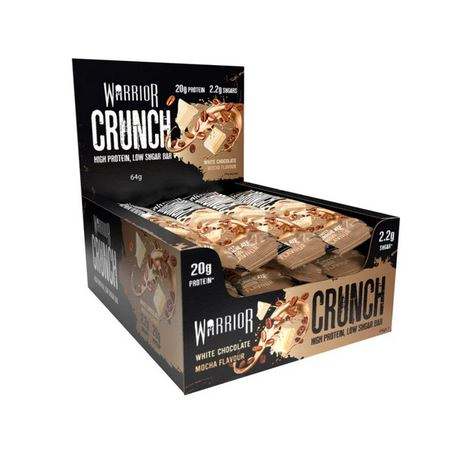 Warrior Crunch Bar, White Chocolate Mocha - 12 bars