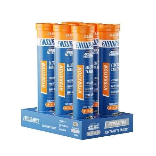 Applied Nutrition Endurance Hydration Electrolyte Effervescent Tablets, Orange - 6 x 20 tabs