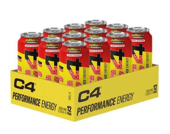 Cellucor C4 Performance Energy, Millions Strawberry - 12 x 500 ml.