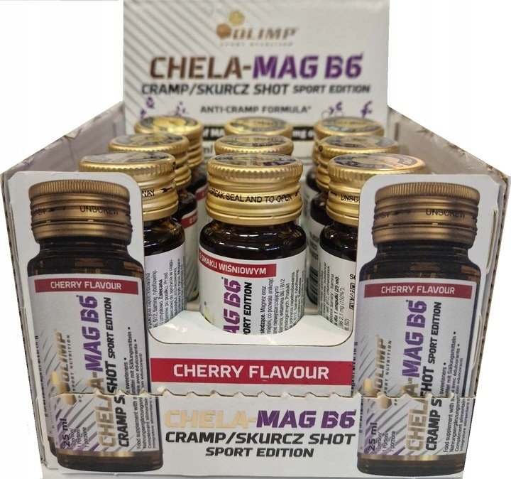 Olimp Nutrition Chela Mag B6, Cherry - 9 x 25 ml.