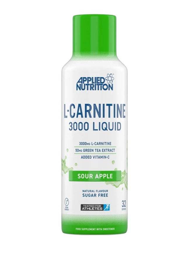 Applied Nutrition L-Carnitine Liquid 3000, Sour Apple - 480 ml.