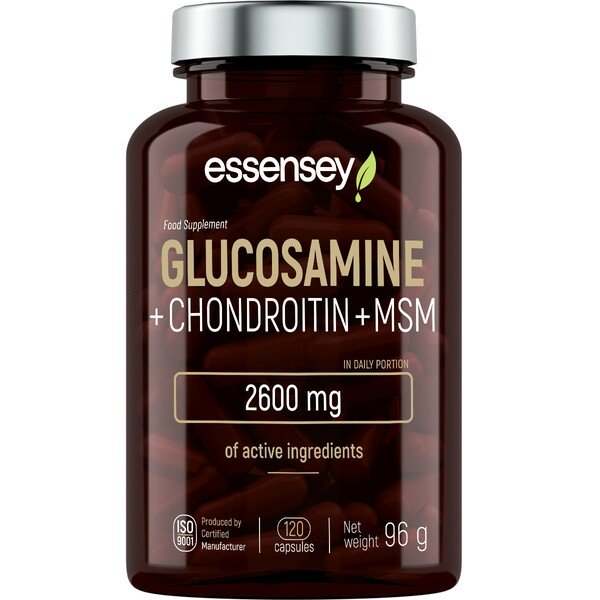 Essensey Glucosamine + Chondroitin + MSM - 120 caps