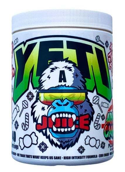 Gorillalpha Yeti Juice, Apple Candy - 480 grams