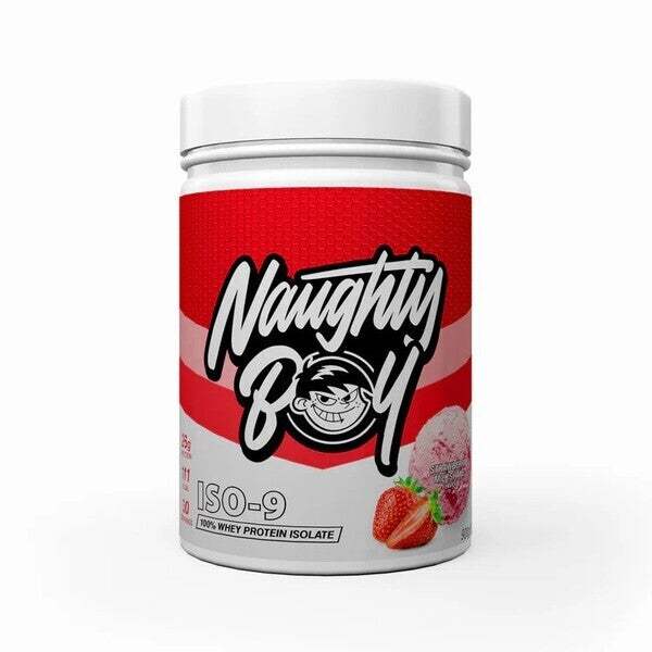 Naughty Boy Iso-9, Strawberry Milkshake - 900 grams