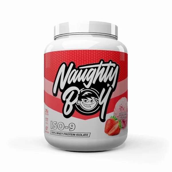 Naughty Boy Iso-9, Strawberry Milkshake - 2010 grams