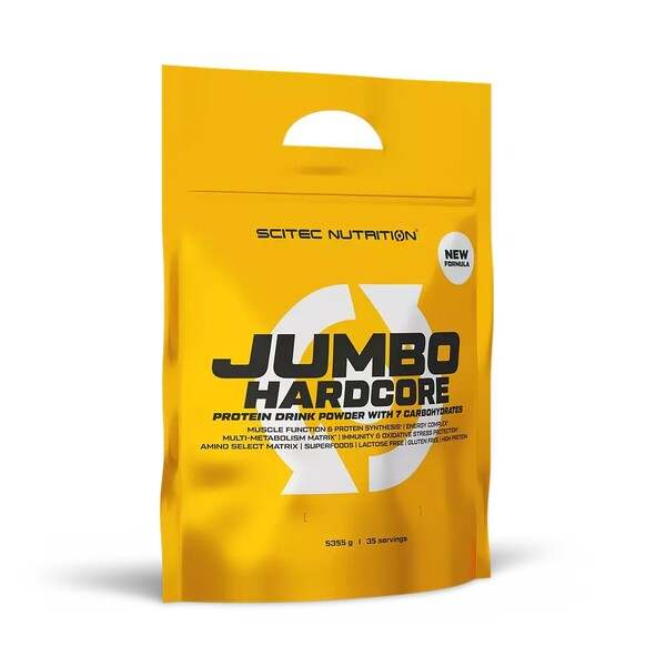 SciTec Jumbo Hardcore, Banana Yoghurt - 5355 grams