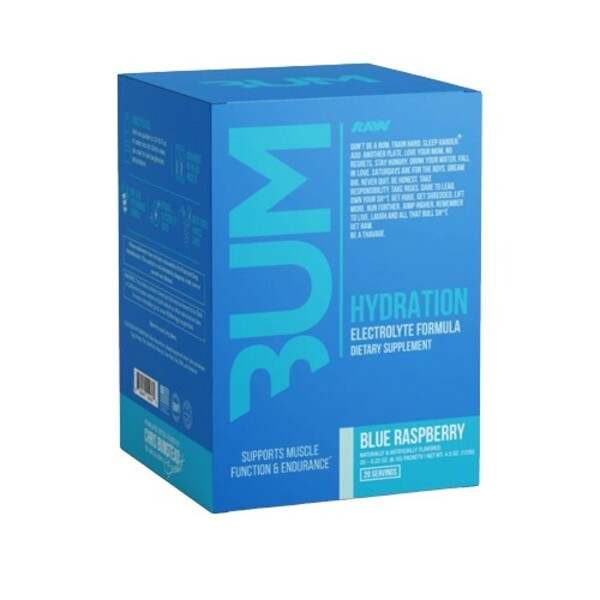 Raw Nutrition Bum Hydration, Blue Raspberry - 20 x 6.1g