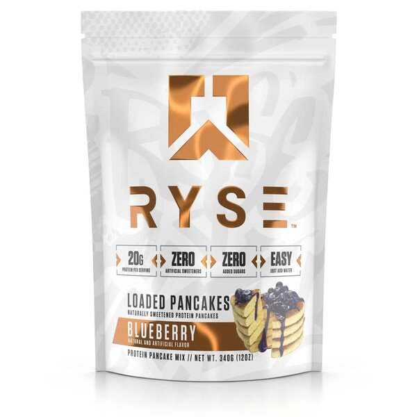 RYSE Loaded Protein Pancakes, Blueberry - 340 grams