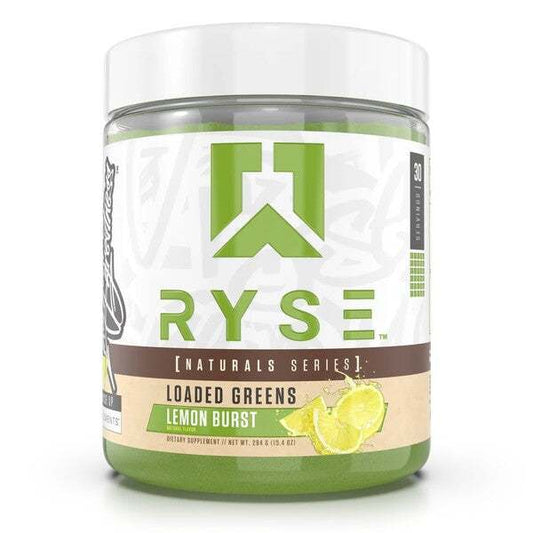 RYSE Loaded Greens - Natural Series, Lemon Burst - 294 grams